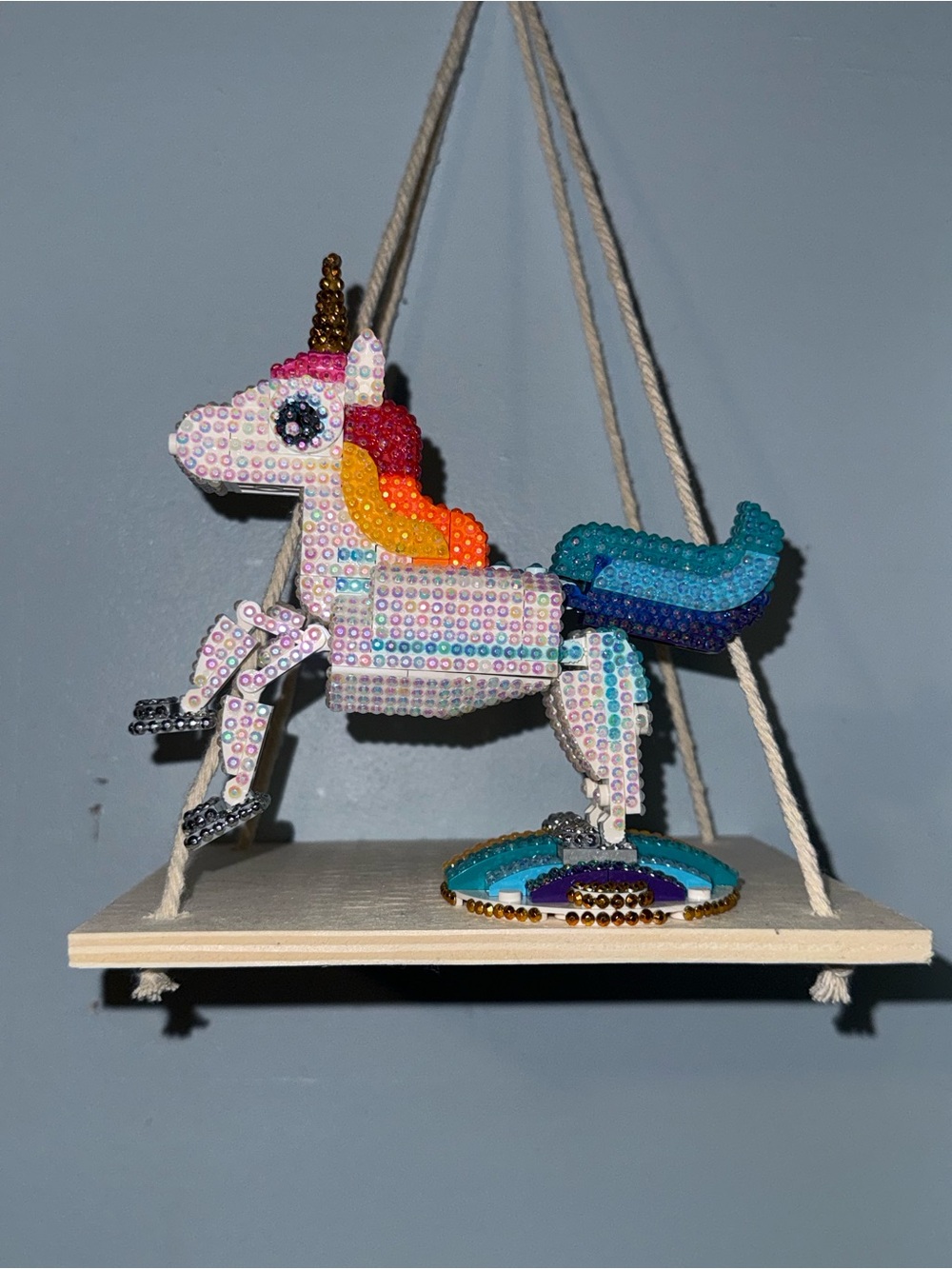 Rhinestoned Lego Unicorn!